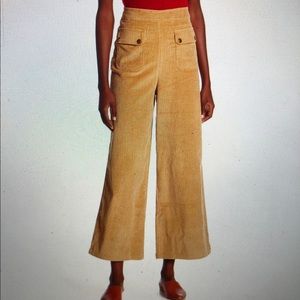 Rad CodeXMode wide leg corduroy tan pants. NWOT.